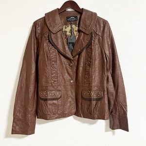 NEW Montana Clothing Co Faux Leather Jacket